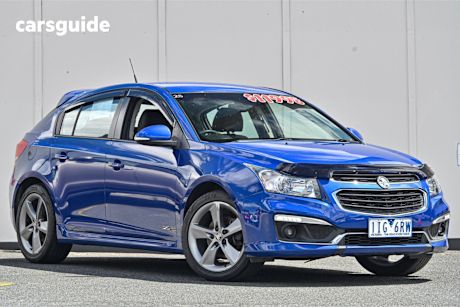 Blue 2016 Holden Cruze Hatchback Sri Z-Series