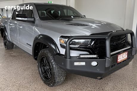 Silver 2022 Ram 1500 Crew Cab Utility Limited Rambox (Hybrid)