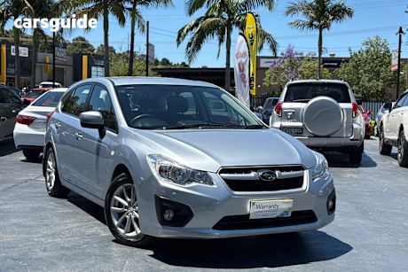 Silver 2013 Subaru Impreza Hatchback 2.0I (Awd)