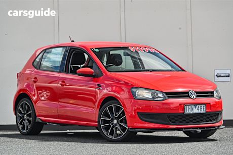Red 2013 Volkswagen Polo Hatchback Trendline