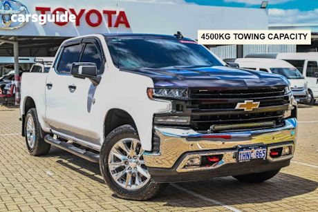 White 2021 Chevrolet Silverado Crew Cab Utility 1500 Ltz Premium Tech Pack