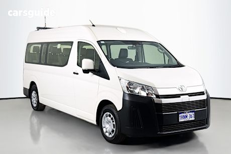 White 2021 Toyota HiAce Bus Slwb Commuter (12 Seats)