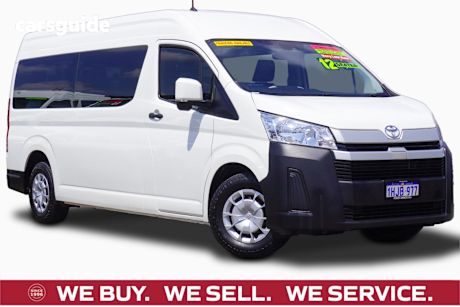 White 2021 Toyota HiAce Bus Slwb Commuter (12 Seats)