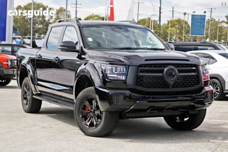 Black 2025 GWM Cannon Alpha Dual Cab Utility Lux Phev (4X4)