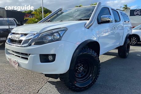 White 2012 Isuzu D-MAX Crew Cab Utility Ls-U Hi-Ride (4X4)