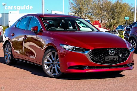 Red 2024 Mazda 3 Sedan G20 Touring