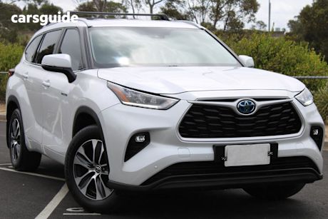 White 2024 Toyota Kluger Wagon Gxl Hybrid Awd