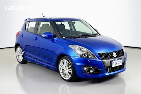 Blue 2013 Suzuki Swift Hatchback Sport