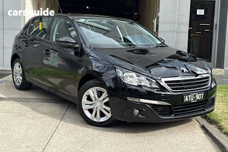 Black 2015 Peugeot 308 Hatchback Active