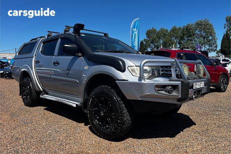 Silver 2013 Mitsubishi Triton Double Cab Utility Glx (4X4)