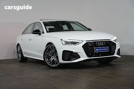 White 2022 Audi A4 Sedan 45 Tfsi Quattro S Line Mhev