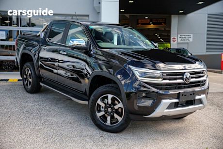 Black 2025 Volkswagen Amarok Dual Cab Utility Style Tdi500 4Motion Tray