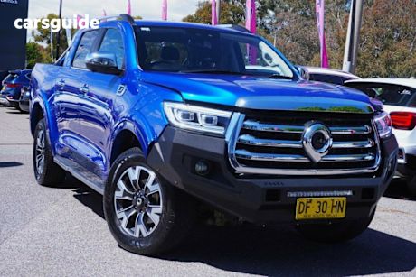 Blue 2021 GWM UTE Dual Cab Utility Cannon-L (4X4)