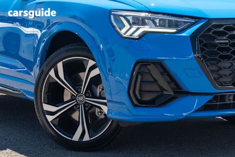 Blue 2021 Audi Q3 Sportback 40 Tfsi Quattro S Line
