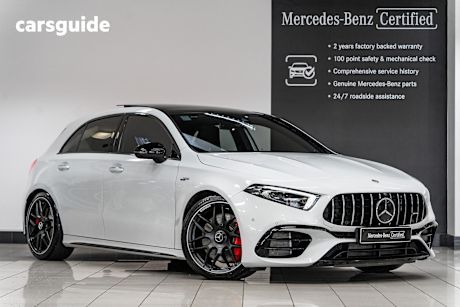 White 2022 Mercedes-Benz A45 Hatchback S 4Matic+