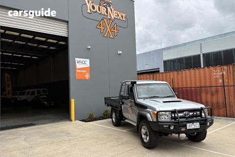 Silver 2009 Toyota Landcruiser Ute Tray GXL