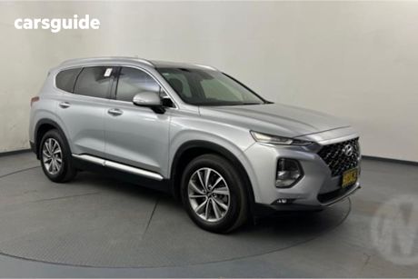 Silver 2018 Hyundai Santa FE Wagon Elite Crdi Satin (Awd)