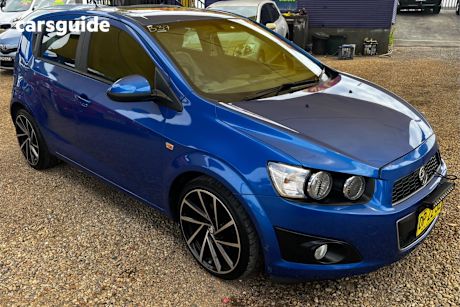 Blue 2014 Holden Barina Hatchback Cd Trio