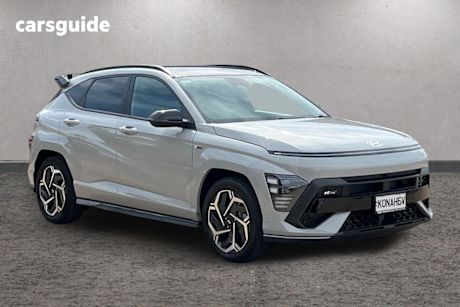Grey 2023 Hyundai Kona Wagon Hybrid Premium N Line