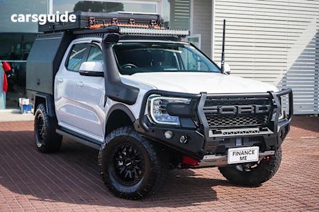 White 2023 Ford Ranger Double Cab Chassis Xlt 3.0 (4X4)