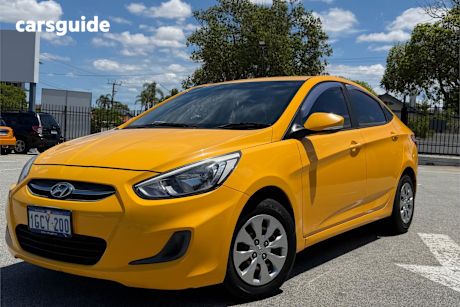 Yellow 2016 Hyundai Accent Sedan Active