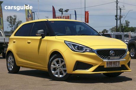 Yellow 2019 MG MG3 Hatchback Core