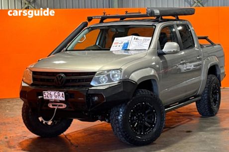 Silver 2011 Volkswagen Amarok Dual Cab Utility Tdi400 Highline (4X4)