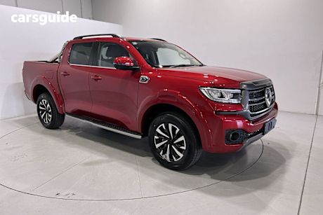 Red 2025 GWM Cannon Dual Cab Utility Ultra (4X4)