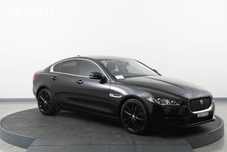 Black 2017 Jaguar XE Sedan 20D Prestige