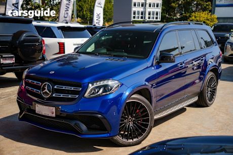 Blue 2018 Mercedes-Benz GLS500 Wagon 4Matic