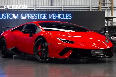 Red 2018 Lamborghini Huracan Coupe Performante