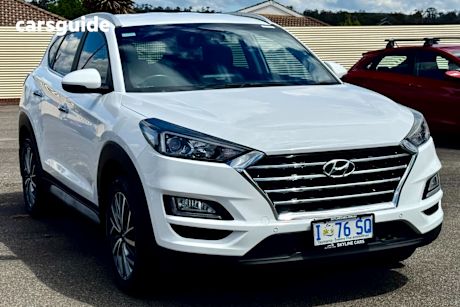 White 2020 Hyundai Tucson Wagon Elite (2Wd) Black Int