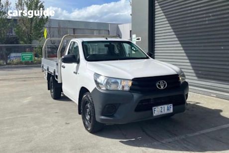 White 2016 Toyota Hilux Cab Chassis Workmate