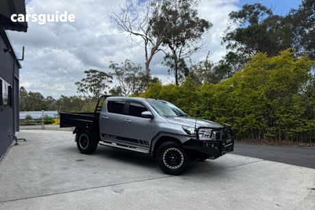 Silver 2019 Toyota Hilux Double Cab Chassis Sr (4X4)