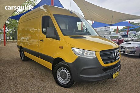 Yellow 2019 Mercedes-Benz Sprinter Van 314Cdi Vs30 Lwb Rwd High Roof