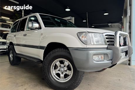White 2003 Toyota Landcruiser Wagon Gxl (4X4)