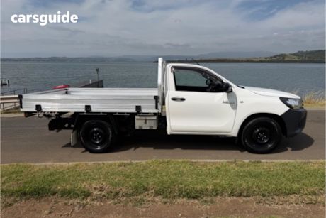 White 2018 Toyota Hilux Cab Chassis Workmate