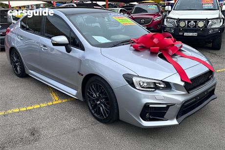 Silver 2014 Subaru WRX Sedan Sti