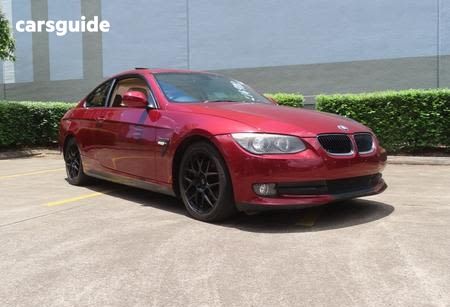 Red 2010 BMW 320D Coupe
