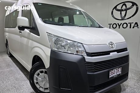 White 2021 Toyota HiAce Bus Slwb Commuter (12 Seats)