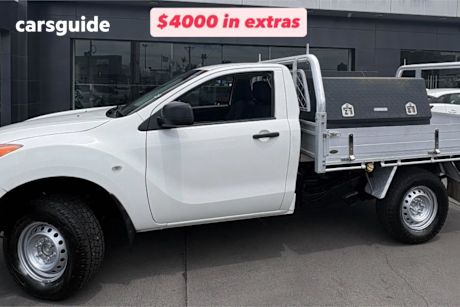 White 2014 Mazda BT-50 Cab Chassis Xt (4X2)