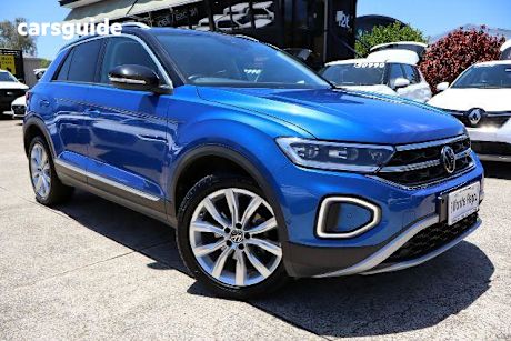 Blue 2023 Volkswagen T-ROC Wagon 110Tsi Style (Restricted Feat)