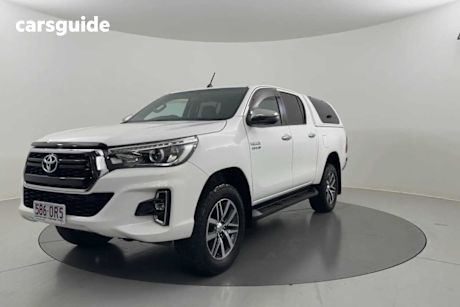 White 2018 Toyota Hilux Dual Cab Utility Sr5 (4X4)