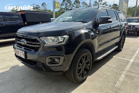 Black 2019 Ford Ranger Double Cab Pick Up Wildtrak 2.0 (4X4)