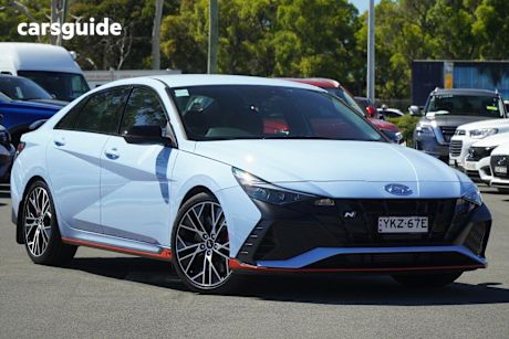 Blue 2022 Hyundai I30 Sedan N Premium