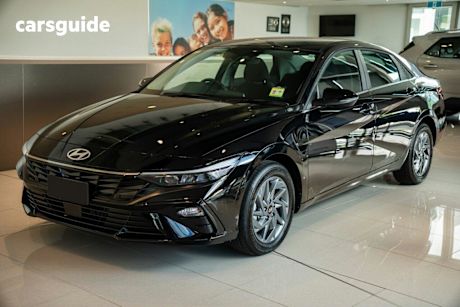 Black 2025 Hyundai I30 Sedan Elite Hev 1.6P Dct