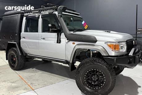 Silver 2021 Toyota Landcruiser Double Cab Chassis Gxl