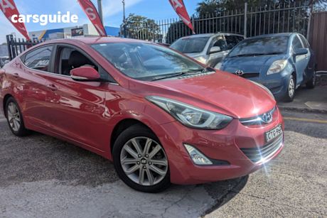 Red 2014 Hyundai Elantra Sedan Trophy