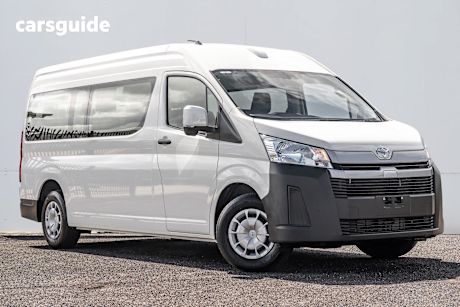 White 2024 Toyota HiAce Bus Slwb Commuter (12 Seats)