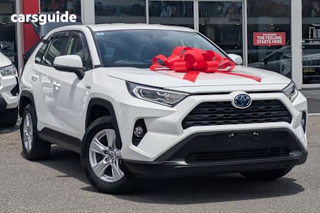 White 2020 Toyota RAV4 Wagon Gx (Awd) Hybrid